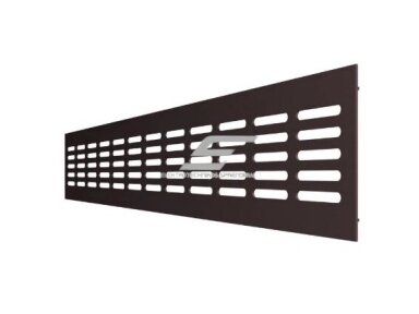 Ventiliacijos grotelės | vėdinimo sistemoms | 480x80mm | nuimamos | tamsi bronza | 4808ALBR