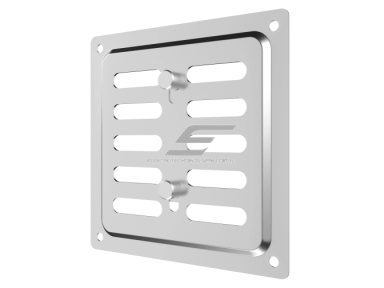 Ventiliacijos grotelės | vėdinimo sistemoms | 100х100mm | blizgios sidabrinės spalvos | cinkuotas plienas Ventiliacijos grotelės | vėdinimo sistemoms | 100х100mm | blizgios sidabrinės spalvos | cinkuotas plienas