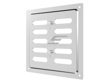 Ventiliacijos grotelės | vėdinimo sistemoms | 150х154mm | blizgios sidabrinės spalvos | cinkuotas plienas Ventiliacijos grotelės | vėdinimo sistemoms | 150х154mm | blizgios sidabrinės spalvos | cinkuotas plienas
