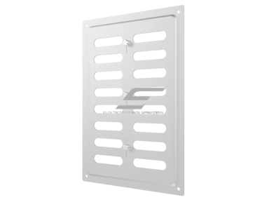 Ventiliacijos grotelės | vėdinimo sistemoms | 168х242mm | blizgios sidabrinės spalvos | cinkuotas plienas Ventiliacijos grotelės | vėdinimo sistemoms | 168х242mm | blizgios sidabrinės spalvos | cinkuotas plienas