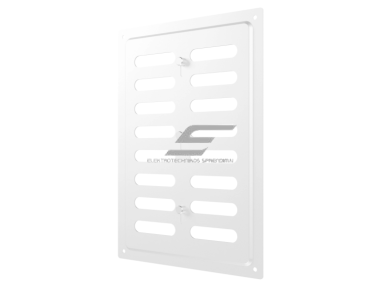 Ventiliacijos grotelės | vėdinimo sistemoms | 168х242mm | baltos spalvos | cinkuotas plienas Ventiliacijos grotelės | vėdinimo sistemoms | 168х242mm | baltos spalvos | cinkuotas plienas
