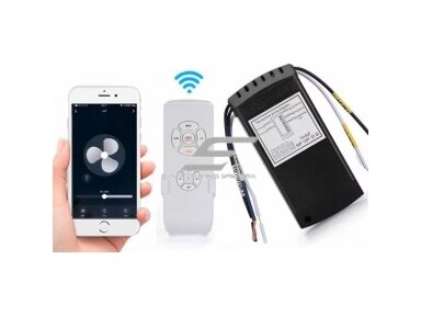Išmanus lubų ventiliatoriaus ir šviestuvo valdiklis | pultas | 230V | Wi-Fi | Tuya