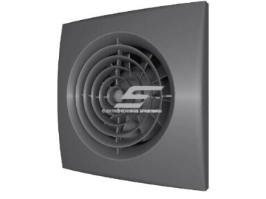 Ventiliatorius su atbuliniu vožtuvu | sklende | D100 | 230V | 155x155x101mm | IP24 | plastikinis | tamsiai pilkos spalvos | AU4STP Ventiliatorius su atbuliniu vožtuvu | sklende | D100 | 230V | 155x155x101mm | IP24 | plastikinis | tamsiai pilkos spalvos | AU4STP