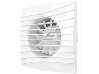 Ventiliatorius su atbuliniu vožtuvu | sklende | D125 | 230V | 175x175x117,5mm | IP24 | plastikinis | baltos spalvos | TY5STT Ventiliatorius su atbuliniu vožtuvu | sklende | D125 | 230V | 175x175x117,5mm | IP24 | plastikinis | baltos spalvos | TY5STT