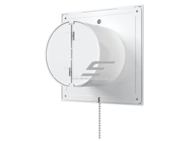 Ventiliatorius su atbuliniu vožtuvu | sklende | su virvute | D100 | 230V | 160x160x92mm | IP24 | plastikinis | baltos spalvos | PL4S2 Ventiliatorius su atbuliniu vožtuvu | sklende | su virvute | D100 | 230V | 160x160x92mm | IP24 | plastikinis | baltos spalvos | PL4S2