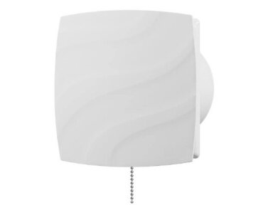 Ventiliatorius su virvele | D100 | 230V | 151x151x103mm | IP24 | plastikinis | baltos spalvos | WV1002