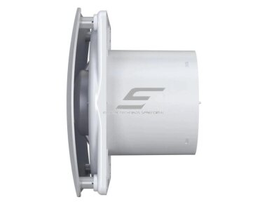 Ventiliatorius su atbuliniu vožtuvu | sklende | D100 | 230V | 170x170x118mm | IP24 | plastikinis | pilkos spalvos | OIR4SP