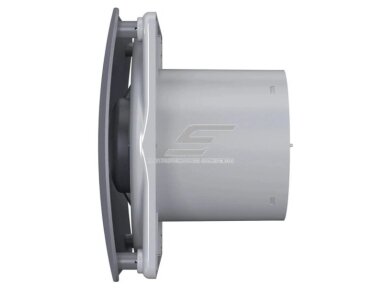 Ventiliatorius su atbuliniu vožtuvu | sklende | D100 | 230V | 170x170x118mm | IP24 | plastikinis | tamsiai pilkos spalvos | OIR4STP