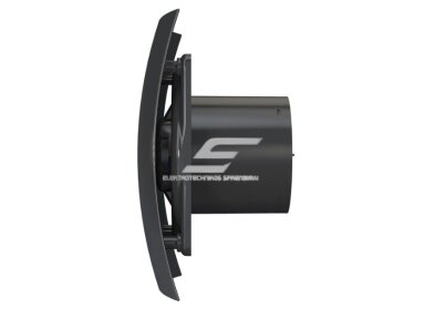 Ventiliatorius su atbuliniu vožtuvu | sklende | D100 | 230V | 220x175x123mm | IP24 | plastikinis | juodos spalvos | BR4SJ