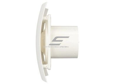 Ventiliatorius su atbuliniu vožtuvu | sklende | D100 | 230V | 220x175x123mm | IP24 | plastikinis | dramblio kaulo spalvos | BR4SDK