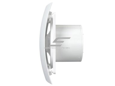 Ventiliatorius su atbuliniu vožtuvu | sklende | D125 | 230V | 237x190x137mm | IP24 | plastikinis | baltos spalvos | BR5S