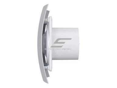 Ventiliatorius su atbuliniu vožtuvu | sklende | D100 | 230V | 220x175x123mm | IP24 | plastikinis | pilkos spalvos | BR4SP