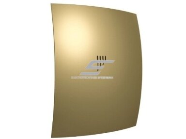 Ventiliatorius su atbuliniu vožtuvu | sklende | D100 | 230V | 220x175x123mm | IP24 | plastikinis | aukso/šampano spalvos | BR4SA