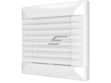 Ventiliatorius su atbuliniu vožtuvu sklende | D100 | su laikmačiu ir automatinėm langinėm | 160x160x92mm | plastikas | balta Ventiliatorius su atbuliniu vožtuvu sklende | D100 | su laikmačiu ir automatinėm langinėm | 160x160x92mm | plastikas | balta