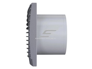 Ventiliatorius su atbuliniu vožtuvu | sklende | D125 | 230V | 175x175x117,5mm | IP24 | plastikinis | tamsiai pilkos spalvos | TY5STP Ventiliatorius su atbuliniu vožtuvu | sklende | D125 | 230V | 175x175x117,5mm | IP24 | plastikinis | tamsiai pilkos spalvos | TY5STP