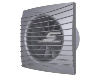 Ventiliatorius su atbuliniu vožtuvu | sklende | D125 | 230V | 175x175x117,5mm | IP24 | plastikinis | tamsiai pilkos spalvos | TY5STP Ventiliatorius su atbuliniu vožtuvu | sklende | D125 | 230V | 175x175x117,5mm | IP24 | plastikinis | tamsiai pilkos spalvos | TY5STP