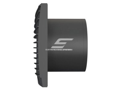 Ventiliatorius su atbuliniu vožtuvu | sklende | D125 | 230V | 175x175x117,5mm | IP24 | plastikinis | matinės juodos spalvos | TY5SMJ Ventiliatorius su atbuliniu vožtuvu | sklende | D125 | 230V | 175x175x117,5mm | IP24 | plastikinis | matinės juodos spalvos | TY5SMJ