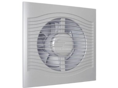 Ventiliatorius su atbuliniu vožtuvu | sklende | D125 | 230V | 180x180x99,5mm | IP24 | plastikinis | pilkos spalvos | PL5SP Ventiliatorius su atbuliniu vožtuvu | sklende | D125 | 230V | 180x180x99,5mm | IP24 | plastikinis | pilkos spalvos | PL5SP