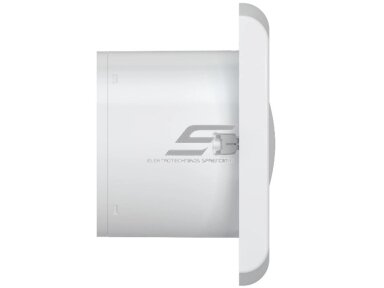 Ventiliatorius su atbuliniu vožtuvu | sklende | D120 | 230V | 181x181x69mm | IP24 | plastikinis | baltos spalvos | WD120BB