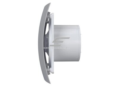 Ventiliatorius su atbuliniu vožtuvu | sklende | D125 | 230V | 237x190x137mm | IP24 | plastikinis | pilkos spalvos | BR5SP