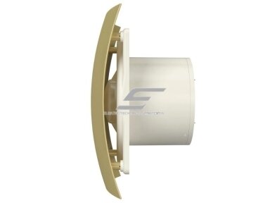 Ventiliatorius su atbuliniu vožtuvu | sklende | D125 | 230V | 237x190x137mm | IP24 | plastikinis | aukso/šampano spalvos | BR5SA