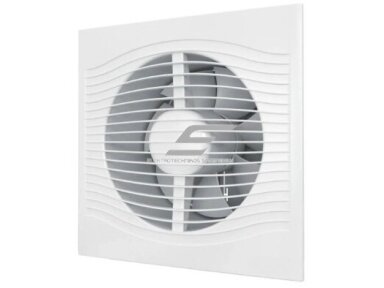 Ventiliatorius su atbuliniu vožtuvu | sklende | D150 | 230V | 205x205x105mm | IP24 | plastikinis | baltos spalvos | PL6S Ventiliatorius su atbuliniu vožtuvu | sklende | D150 | 230V | 205x205x105mm | IP24 | plastikinis | baltos spalvos | PL6S