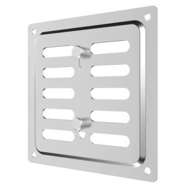 Ventilācijas reste | ventilācijas sistēmām | 100×100 mm | spīdīgi sudrabains krāsa | cinkots tērauds Ventilācijas reste | ventilācijas sistēmām | 100×100 mm | spīdīgi sudrabains krāsa | cinkots tērauds