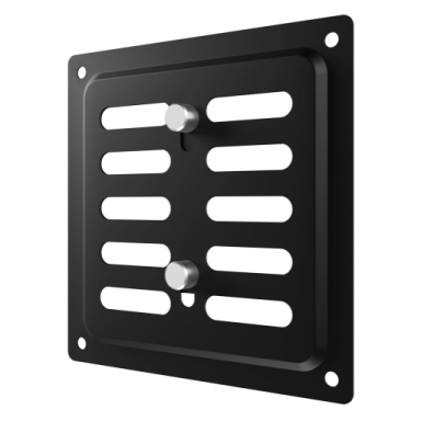 Ventilācijas reste | ventilācijas sistēmām | 100×100 mm | melns krāsa | cinkots tērauds Ventilācijas reste | ventilācijas sistēmām | 100×100 mm | melns krāsa | cinkots tērauds