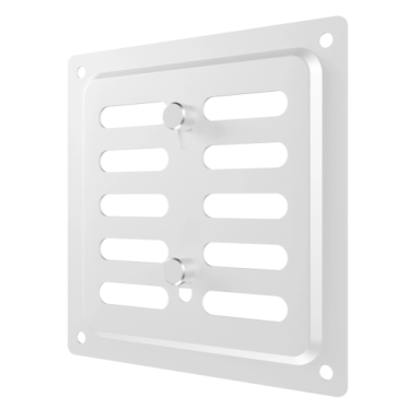 Ventilācijas reste | ventilācijas sistēmām | 100×100 mm | baltas krāsa | cinkots tērauds Ventilācijas reste | ventilācijas sistēmām | 100×100 mm | baltas krāsa | cinkots tērauds