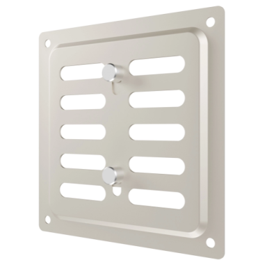 Ventilācijas reste | ventilācijas sistēmām | 100×100 mm | smilšu krāsa | cinkots tērauds Ventilācijas reste | ventilācijas sistēmām | 100×100 mm | smilšu krāsa | cinkots tērauds