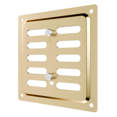 Ventilācijas reste | ventilācijas sistēmām | 100×100 mm | zelta krāsa | cinkots tērauds Ventilācijas reste | ventilācijas sistēmām | 100×100 mm | zelta krāsa | cinkots tērauds
