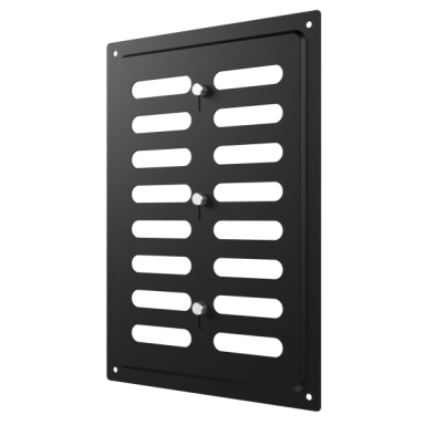Ventilācijas reste | ventilācijas sistēmām | 168×242 mm | melns krāsa | cinkots tērauds Ventilācijas reste | ventilācijas sistēmām | 168×242 mm | melns krāsa | cinkots tērauds