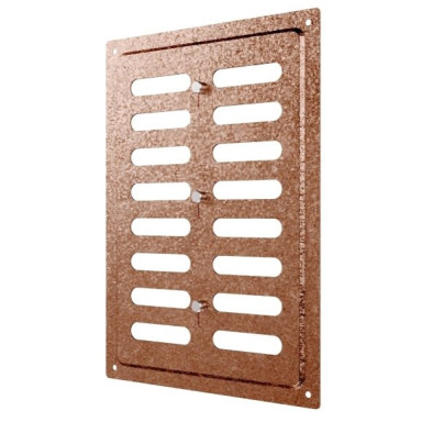 Ventilācijas reste | ventilācijas sistēmām | 168×242 mm | vara krāsa | cinkots tērauds Ventilācijas reste | ventilācijas sistēmām | 168×242 mm | vara krāsa | cinkots tērauds