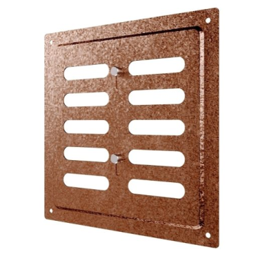 Ventilācijas reste | ventilācijas sistēmām | 175×175 mm | vara krāsa | cinkots tērauds Ventilācijas reste | ventilācijas sistēmām | 175×175 mm | vara krāsa | cinkots tērauds