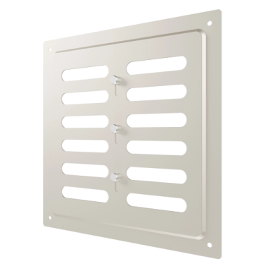 Ventilācijas reste | ventilācijas sistēmām | 200×200 mm | smilšu krāsa | cinkots tērauds Ventilācijas reste | ventilācijas sistēmām | 200×200 mm | smilšu krāsa | cinkots tērauds