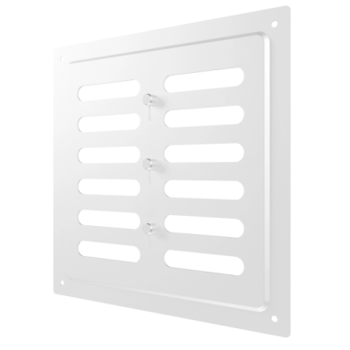 Ventilācijas reste | ventilācijas sistēmām | 200×200 mm | baltas krāsa | cinkots tērauds Ventilācijas reste | ventilācijas sistēmām | 200×200 mm | baltas krāsa | cinkots tērauds