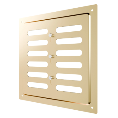 Ventilācijas reste | ventilācijas sistēmām | 200×200 mm | zelta krāsa | cinkots tērauds Ventilācijas reste | ventilācijas sistēmām | 200×200 mm | zelta krāsa | cinkots tērauds