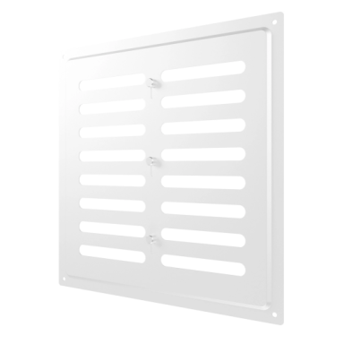 Ventilācijas reste | ventilācijas sistēmām | 250×250 mm | baltas krāsa | cinkots tērauds Ventilācijas reste | ventilācijas sistēmām | 250×250 mm | baltas krāsa | cinkots tērauds