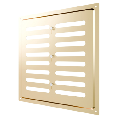 Ventilācijas reste | ventilācijas sistēmām | 250×250 mm | zelta krāsa | cinkots tērauds Ventilācijas reste | ventilācijas sistēmām | 250×250 mm | zelta krāsa | cinkots tērauds