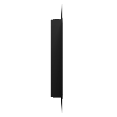 Ventilation grille | for ventilation systems | concealed installation | 290×290 mm | matte black | steel