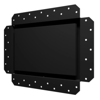 Ventilation grille | for ventilation systems | concealed installation | 290×390 mm | matte black | steel Ventilation grille | for ventilation systems | concealed installation | 290×390 mm | matte black | steel