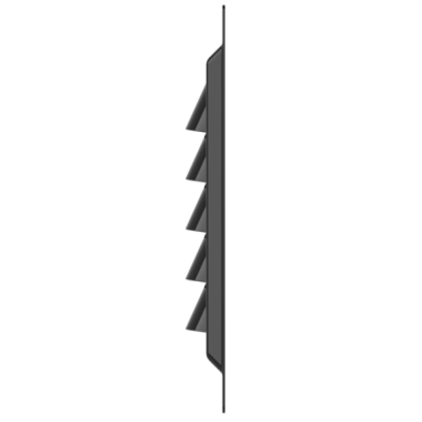 Ventilation grille | for ventilation systems | with mesh | 125×125 mm | black color | galvanized steel Ventilation grille | for ventilation systems | with mesh | 125×125 mm | black color | galvanized steel