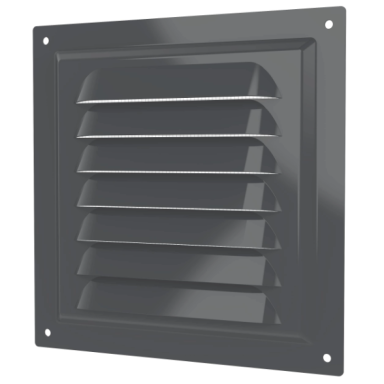 Ventilation grille | for ventilation systems | with mesh | 150×150 mm | grey color | galvanized steel Ventilation grille | for ventilation systems | with mesh | 150×150 mm | grey color | galvanized steel