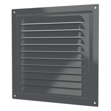 Ventilation grille | for ventilation systems | with mesh | 200×200 mm | grey color | galvanized steel Ventilation grille | for ventilation systems | with mesh | 200×200 mm | grey color | galvanized steel