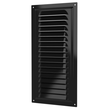 Ventilation grille | for ventilation systems | with mesh | 150×300 mm | black color | galvanized steel Ventilation grille | for ventilation systems | with mesh | 150×300 mm | black color | galvanized steel
