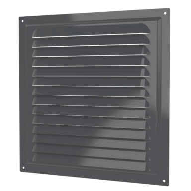 Ventilation grille | for ventilation systems | with mesh | 250×250 mm | grey color | galvanized steel Ventilation grille | for ventilation systems | with mesh | 250×250 mm | grey color | galvanized steel
