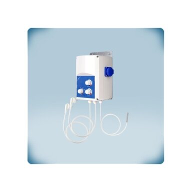 Temperature-based fan speed and electric heater controller | 5-35°C | 3A | 230VAC | Schuko sockets | Sentera Controls | GTEE1-30-DT