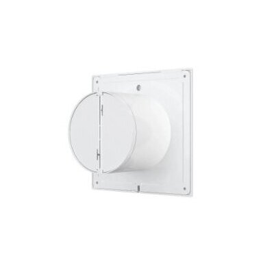 Fan with backdraft damper | D100 | 230V | 160x160x92mm | plastic | white | PL43 Fan with backdraft damper | D100 | 230V | 160x160x92mm | plastic | white | PL43
