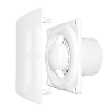 Fan with backdraft damper | D100 | 230V | 172x172x118mm | plastic | white | QDR4S Fan with backdraft damper | D100 | 230V | 172x172x118mm | plastic | white | QDR4S