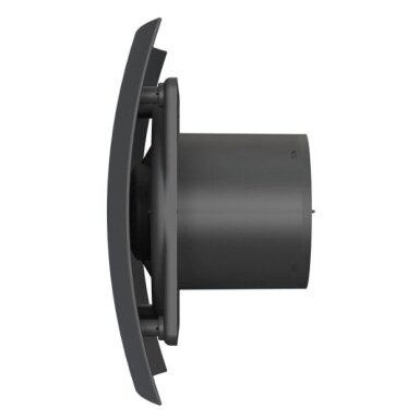 Ventilaator tagasivoolu tõkestiga | ventiil | D100 | 230V | 220x175x123mm | IP24 | plastmass | matt must värv | BR4SMJ Ventilaator tagasivoolu tõkestiga | ventiil | D100 | 230V | 220x175x123mm | IP24 | plastmass | matt must värv | BR4SMJ